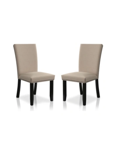 Furniture Of America Southwind Upholstered Side Chairs (set Of 2) In Beige