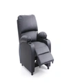 FURNITURE RECLINER WITH 2-CUP HOLDERS IN BLACK