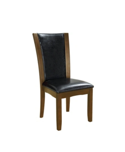 Furniture Of America Waverly Dark Cherry Side Chair (set Of 2) In Medium Brown