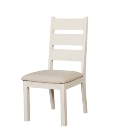 Furniture Of America Gwen Weathered White Side Chair (set Of 2) In Off-white
