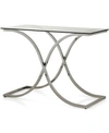 FURNITURE OF AMERICA SARIF GLASS TOP CONSOLE TABLE