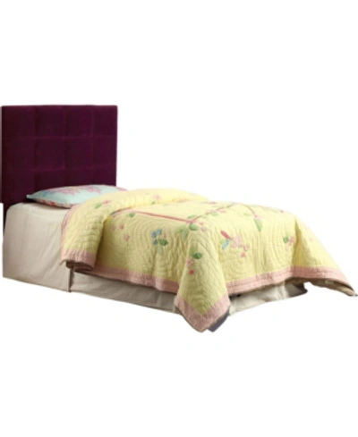 Furniture Of America Closeout Hellan Twin Upholstered Headboard In Purple