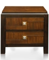 FURNITURE OF AMERICA DELIA TRANSITIONAL ACACIA-PANELED NIGHTSTAND