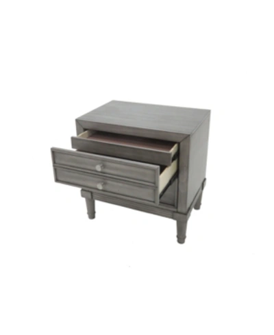 Furniture Of America Illy Transitional Nightstand In Grey