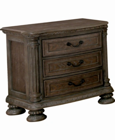 Furniture Of America Leo Traditional Nightstand In Natural