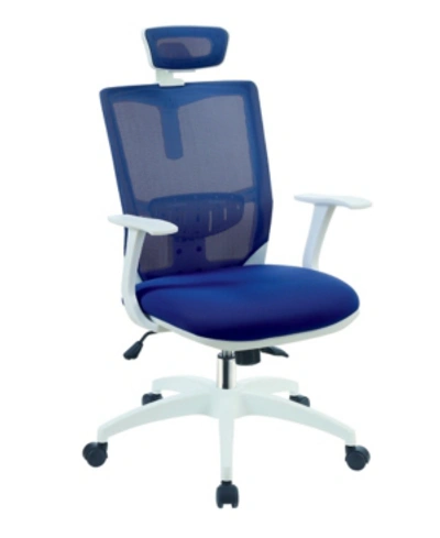 Furniture Of America Ari Contemporary Mesh Office Chair In Blue