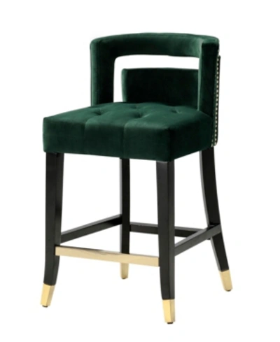 Chic Home Irithel Counter Stool In Green