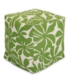 MAJESTIC HOME GOODS PENTATION OTTOMAN POUF CUBE 17" X 17"