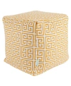 MAJESTIC HOME GOODS TOWERS OTTOMAN POUF CUBE 17" X 17"