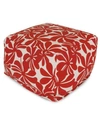 MAJESTIC HOME GOODS PLANTATION OTTOMAN SQUARE POUF 27" X 17"