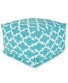 MAJESTIC HOME GOODS TRELLIS OTTOMAN SQUARE POUF 27" X 17"