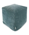 MAJESTIC HOME GOODS VILLA OTTOMAN POUF CUBE 17" X 17"