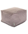 MAJESTIC HOME GOODS POLYESTER OTTOMAN SQUARE POUF 27" X 17"