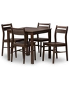 Furniture Lovy 5-pc Dining Set In Espresso