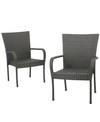 NOBLE HOUSE MALONE OUTDOOR DINING CHAIRS, SET OF 2