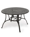Noble House Alfresco Outdoor Cast Circular Dining Table In Bronze