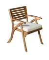 Noble House Hermosa Outdoor Arm Chair, Set Of 2 In Brown