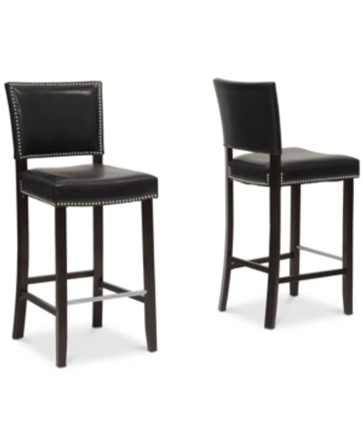Furniture Ona Bar Stool (set Of 2) In Black