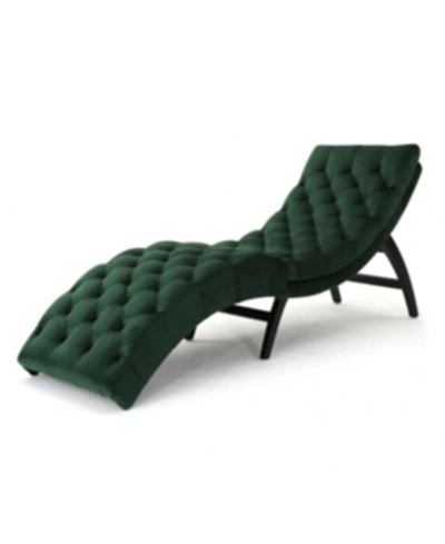 Noble House Garret Chaise In Green
