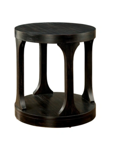 Furniture Of America Arturo Antique Black End Table