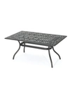 Noble House Austin Outdoor Cast Rectangular Dining Table In Copper