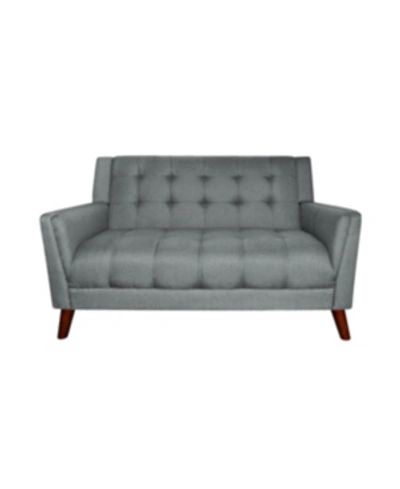Noble House Candace 54" Loveseat In Dark Gray