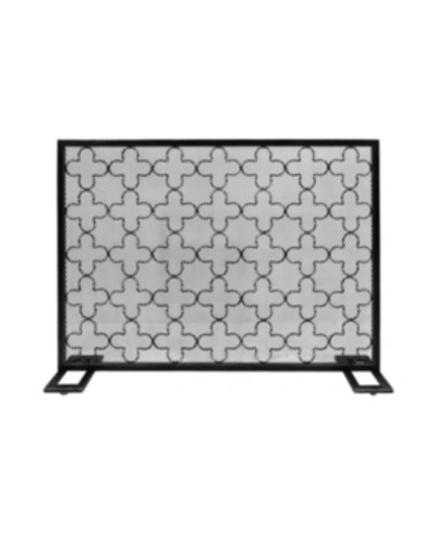 Noble House Alleghany Fireplace Screen In Silver