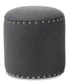 Furniture Rosine Ottoman In Grey