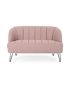NOBLE HOUSE LUPINE MODERN LOVESEAT WITH HAIRPIN LEGS