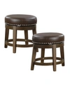 Furniture Chromis 18" Stool (set Of 2) In Brown