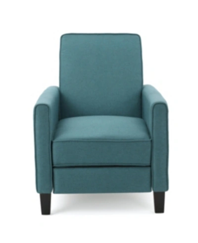 Noble House Darvis Recliner In Teal