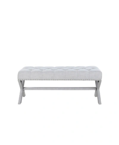 Chic Home Marilyn Bench In Gray