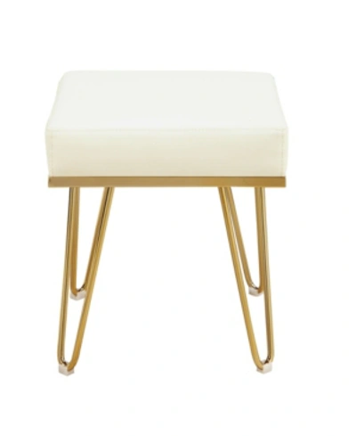 Chic Home Catania Ottoman In Cream