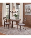 FURNITURE LILAH DINING FURNITURE, 3-PC. SET (TABLE & 2 WOOD BACK SIDE CHAIRS)