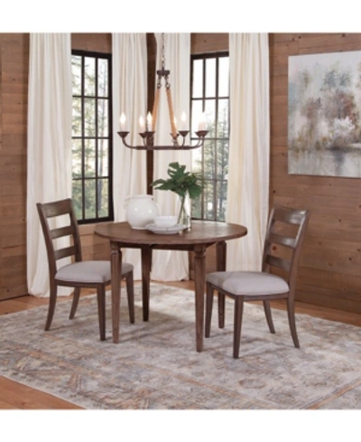Furniture Lilah Dining , 3-pc. Set (table & 2 Wood Back Side Chairs)