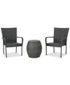 Noble House Menard 3-pc. Chat Set In Grey