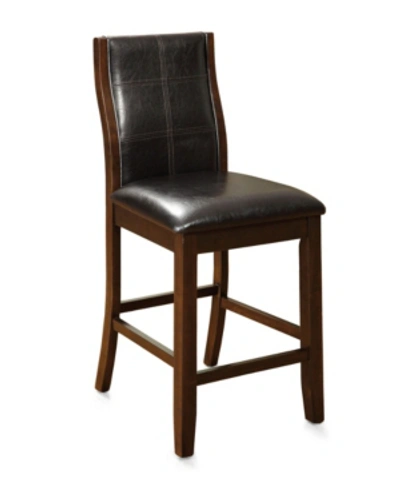 Furniture Of America Egnew Dark Oak Pub Chair (set Of 2) In Dark Brown