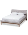 Furniture Louvain Full Bed In Greyish Beige
