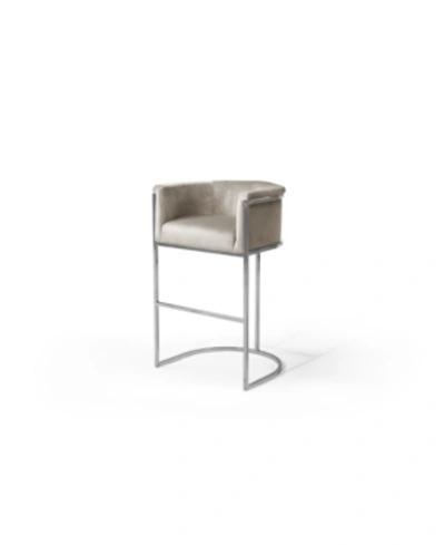 Chic Home Finley Bar Stool In Brown