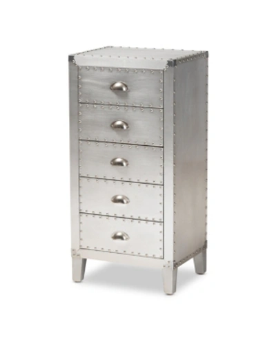 Furniture Carel Chest In Silver