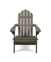 Noble House Hollywood Outdoor Adirondack Chair In Grey