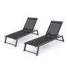 NOBLE HOUSE MYERS OUTDOOR CHAISE LOUNGE, SET OF 2