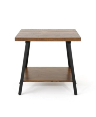 Noble House Camaran Industrial End Table In Natural