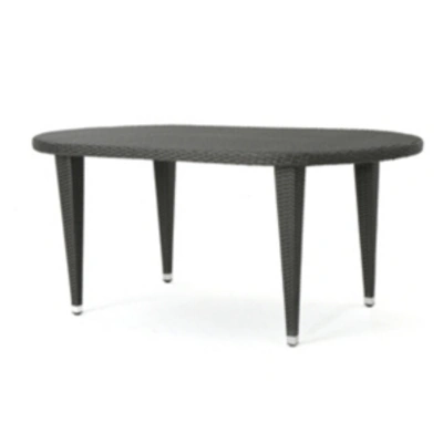 Noble House Dominica Outdoor Dining Table In Grey