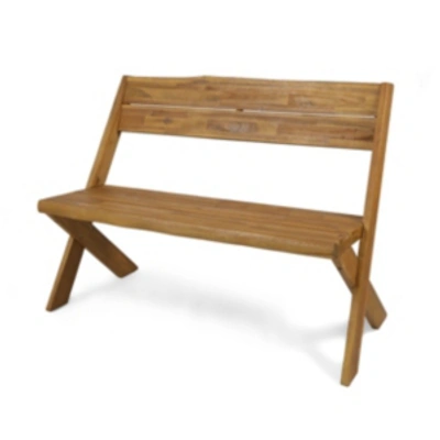 Noble House Esmerelda Outdoor Bench In Natural