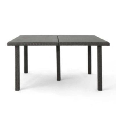 Noble House Fiona Outdoor Dining Table In Grey
