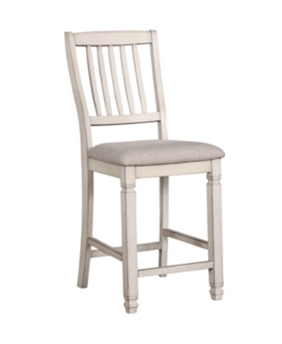 Furniture Of America Sonora Antique White Pub Chair (set Of 2) In Natural