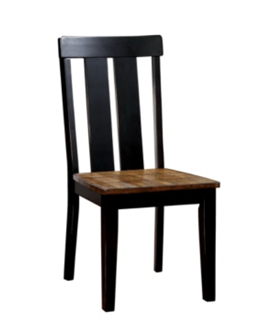 Furniture Of America Venture Two-tone Dining Chair (set Of 2) In Brown