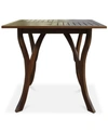Noble House Darra Square Accent Table In Wood