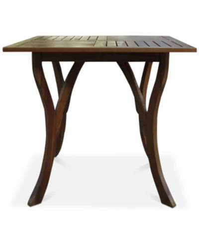 Noble House Darra Square Accent Table In Wood